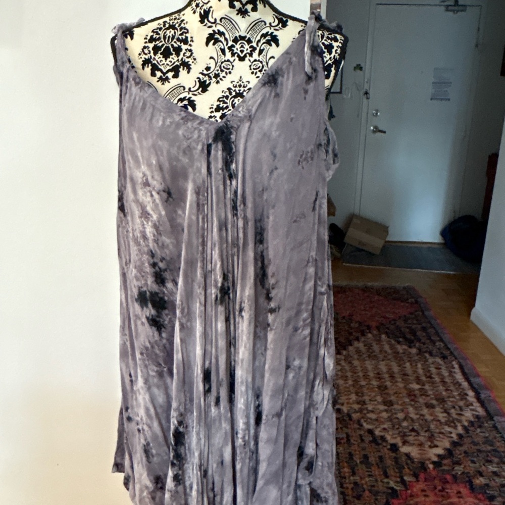 Elegant Gray and navy  Tie-Dye Jumpsuit
